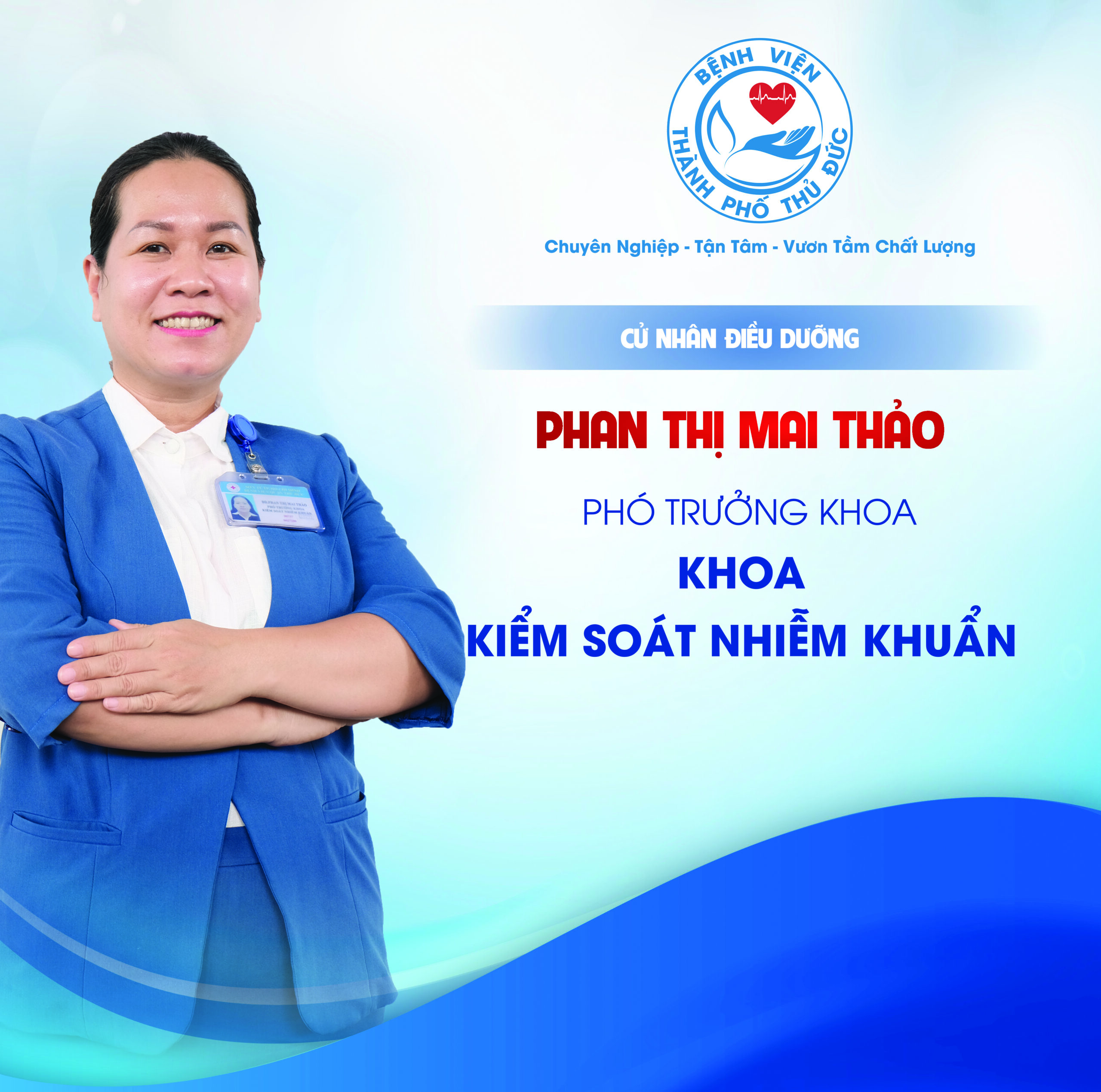CNĐD. Phan Thị Mai Thảo - Phó Trưởng khoa Kiểm soát nhiễm khuẩn