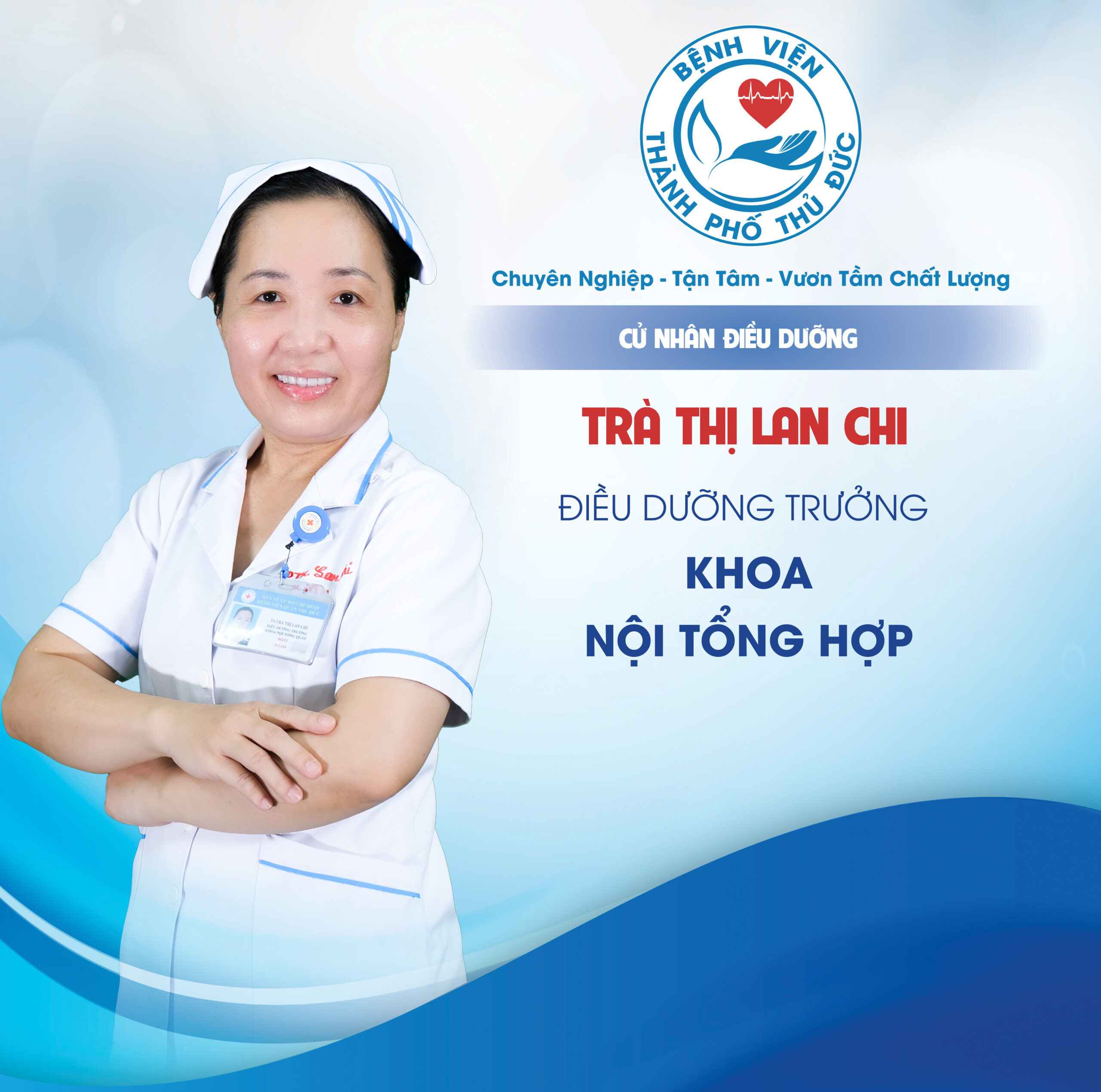 CNĐD. Trà Thị Lan Chi - Điều dưỡng Trưởng khoa Nội tổng hợp