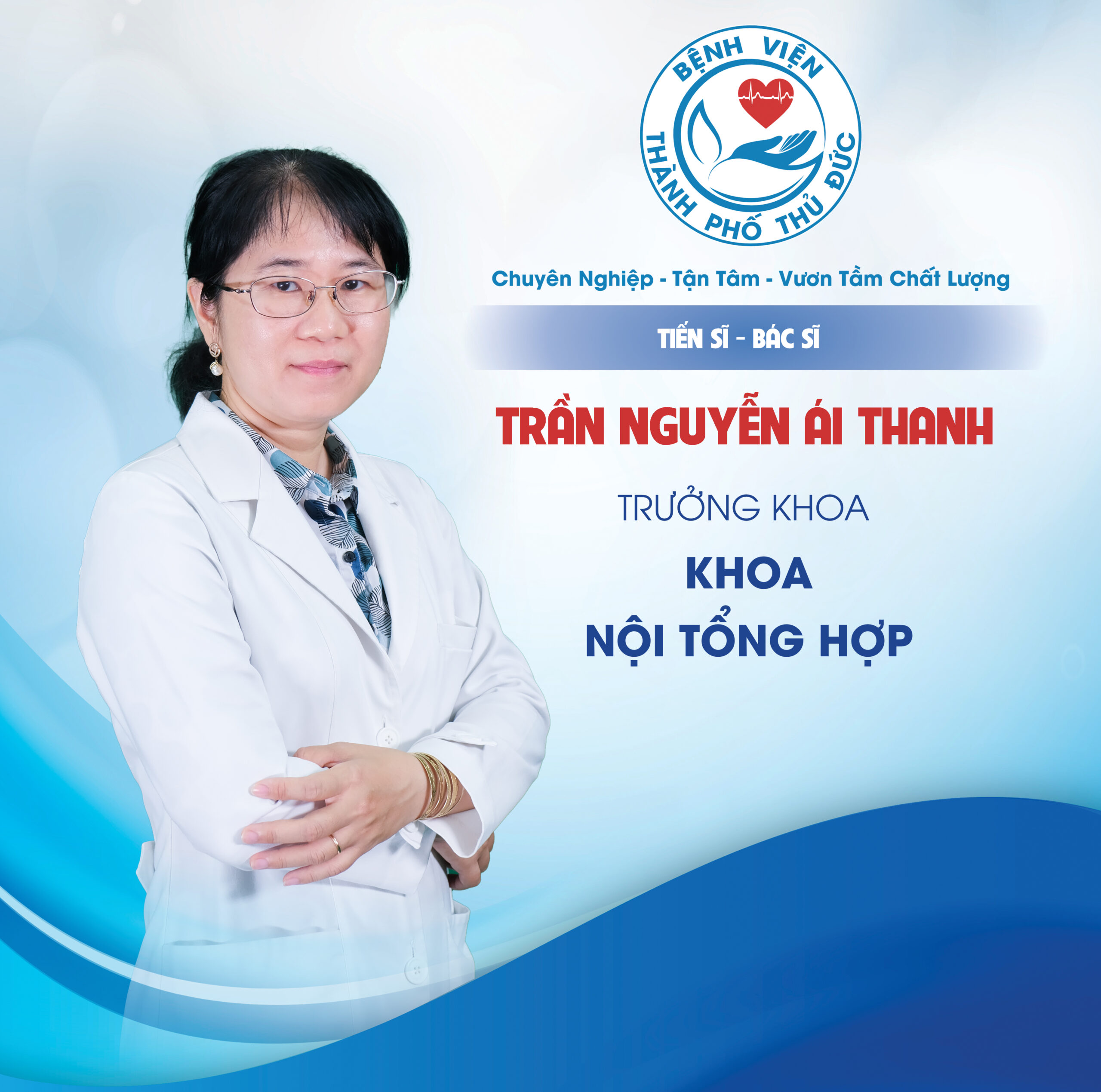 TS.BS Trần Nguyễn Ái Thanh - Trưởng khoa Nội tổng hợp
