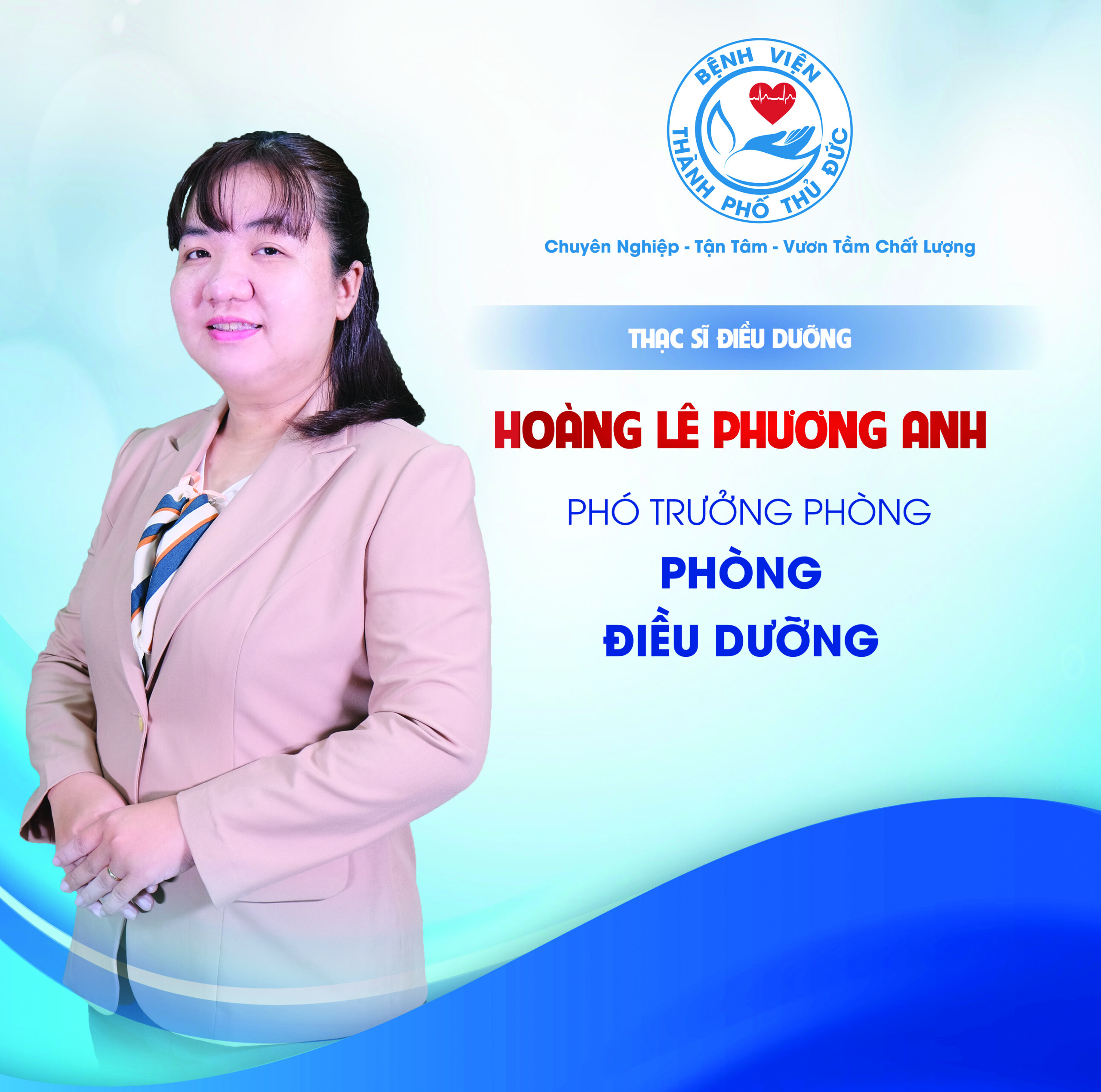 ThS.ĐD Hoàng Lê Phương Anh – Phó Trưởng phòng Điều dưỡng