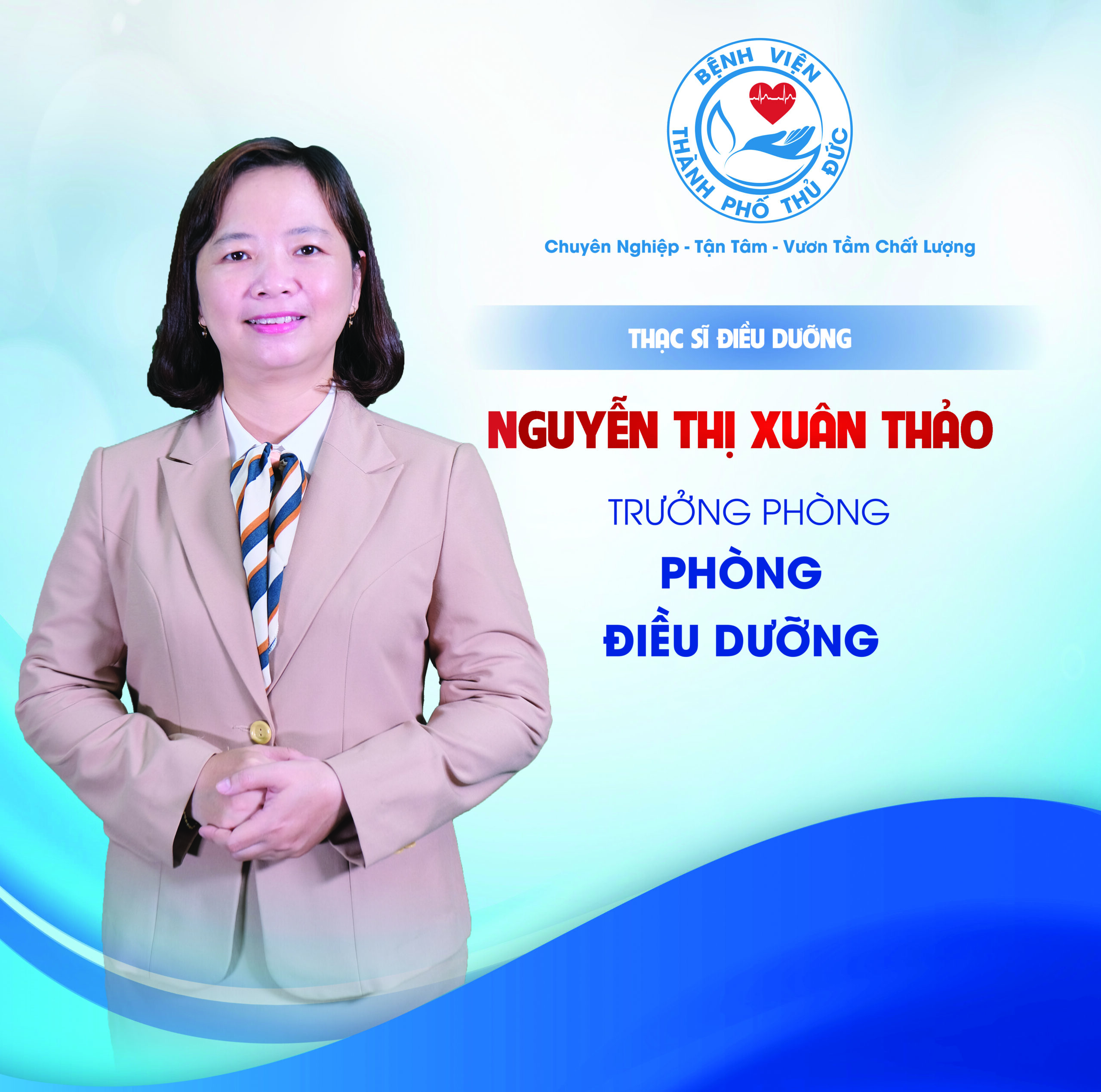ThS.ĐD Nguyễn Thị Xuân Thảo – Trưởng phòng Điều dưỡng