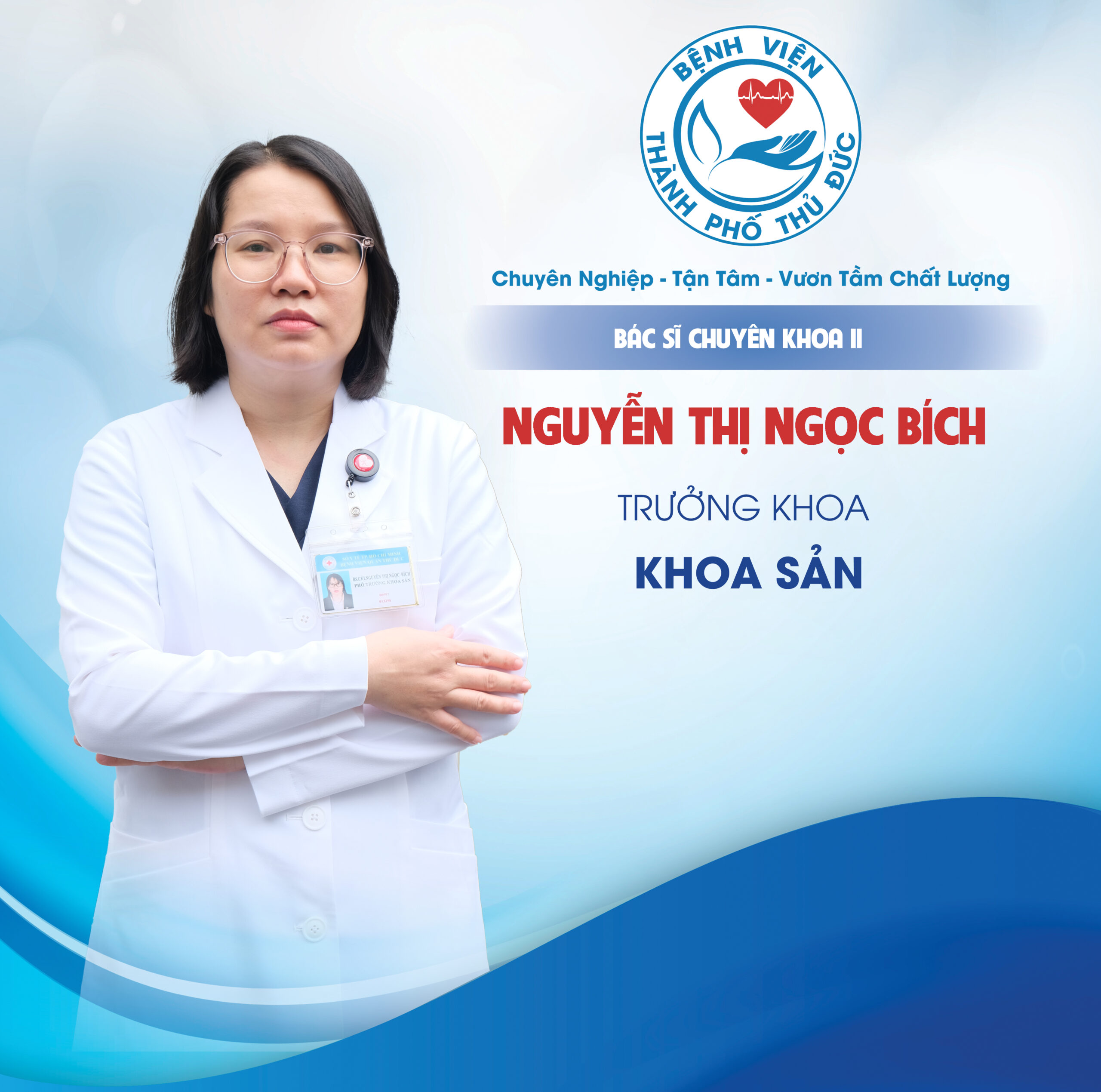 BSCKII. Nguyễn Thị Ngọc Bích - Trưởng khoa Sản