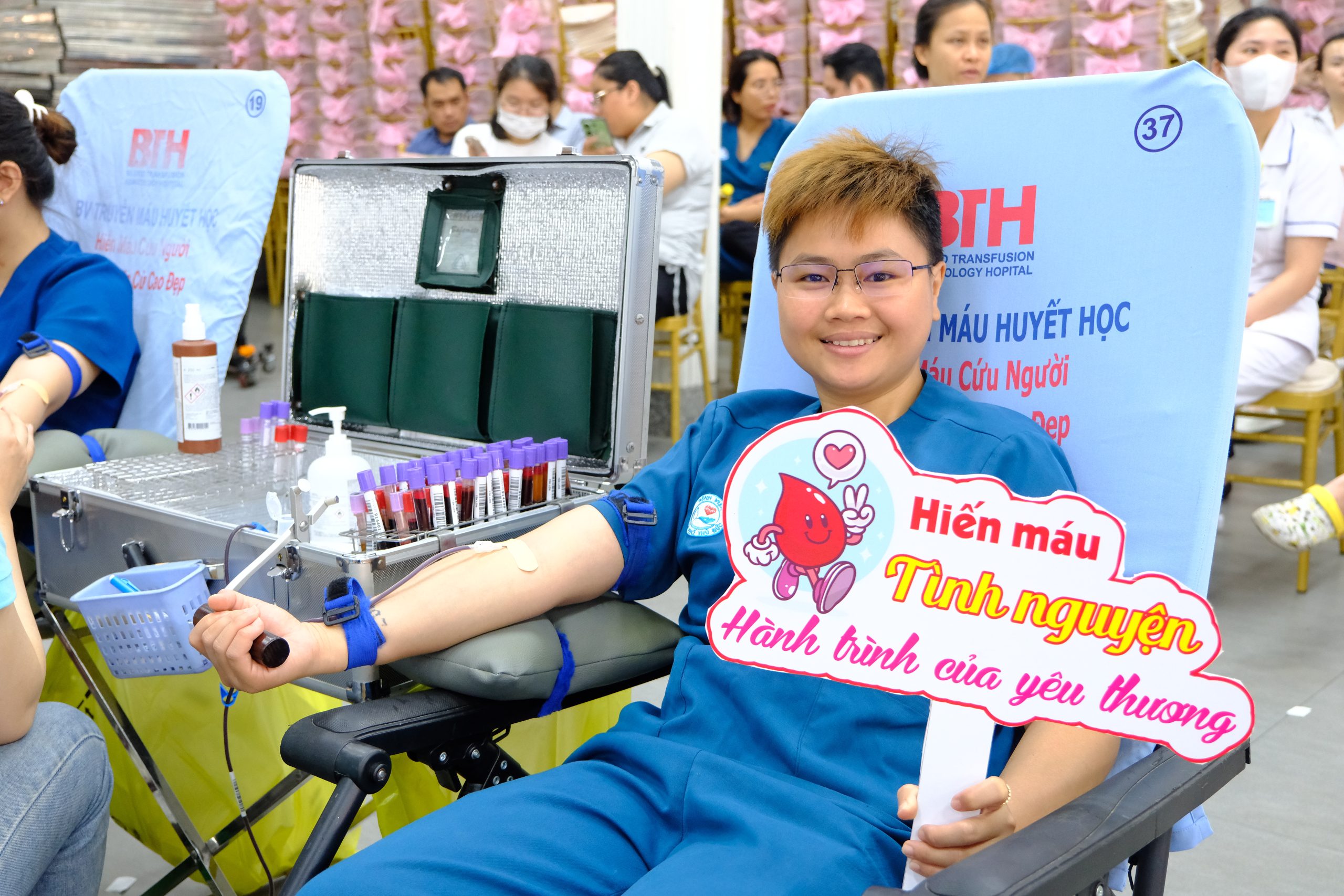 151 đơn vị máu được tiếp nhận tại chương trình hiến máu tình nguyện lần 2 năm 2026 8 DSCF8108 scaled