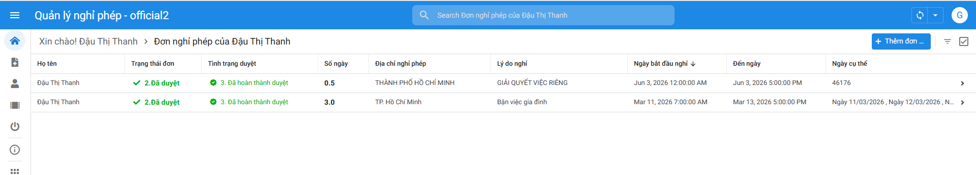 Phần mềm quản lý nghỉ phép và chấm công bằng ứng dụng Apps Script (phiên bản 3.0) 4 1231231235324