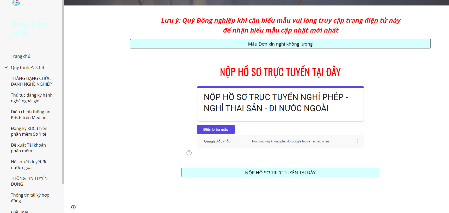 Phần mềm quản lý nghỉ phép và chấm công bằng ứng dụng Apps Script (phiên bản 3.0) 3 12312312354