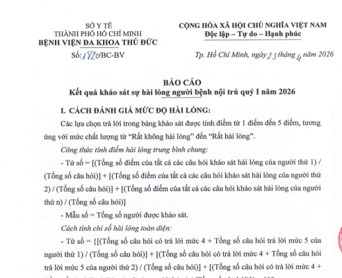 Kết quả khảo sát sự hài lòng người bệnh nội trú quý I năm 2026 6 Screenshot 2026 06 08 142047