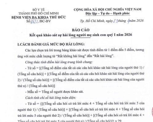Kết quả khảo sát sự hài lòng người mẹ sinh con quý I năm 2026 4 Screenshot 2026 06 08 142351