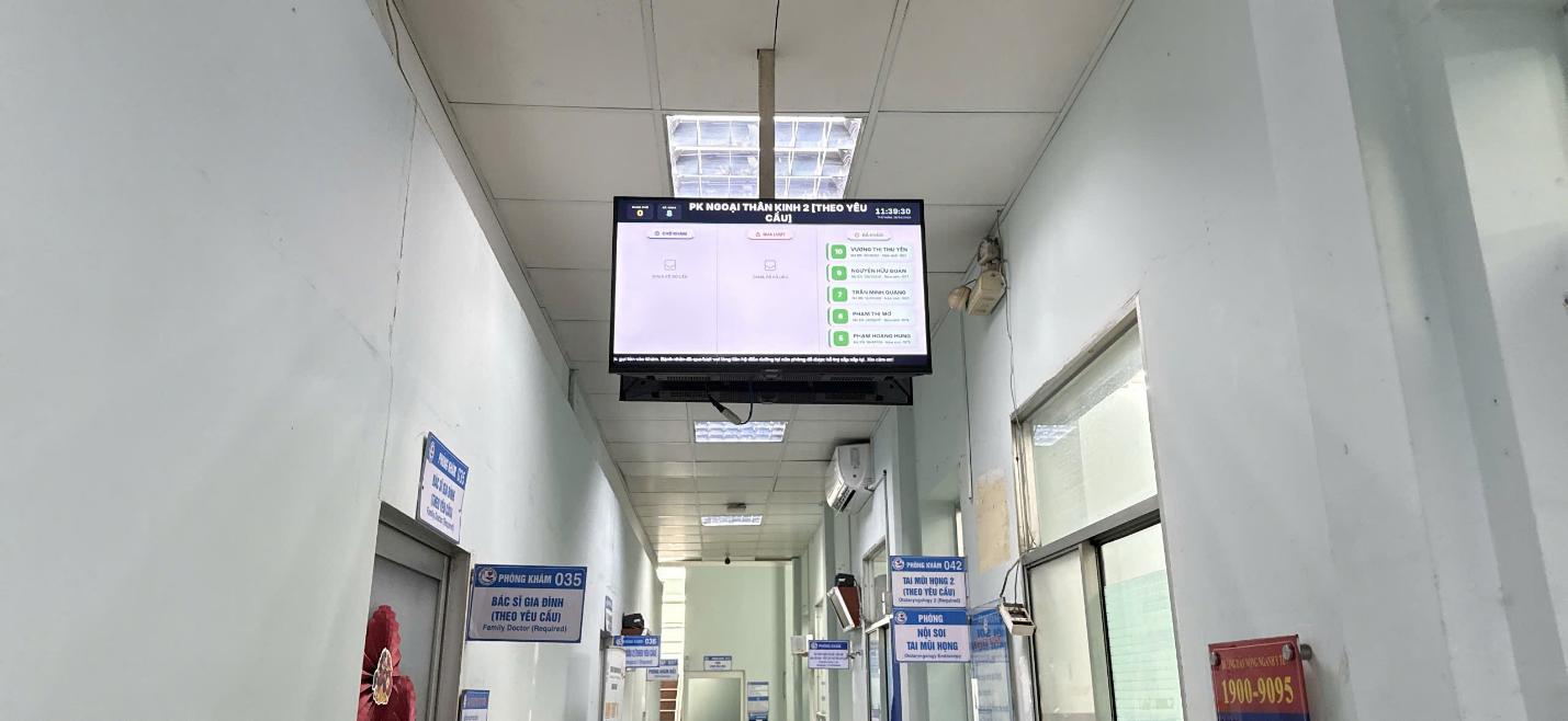 Hệ thống Gọi số Phòng khám và hiển thị màn hình tại Khu khám chữa bệnh chất lượng cao 3 2353453