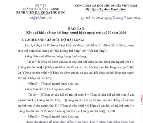 Báo cáo kết quả khảo sát sự hài lòng người bệnh ngoại trú quý II năm 2026 36 Screenshot 2026 10 12 162131