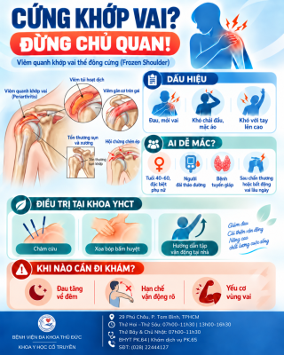 CỨNG KHỚP VAI: DẤU HIỆU NHẬN BIẾT, YẾU TỐ NGUY CƠ VÀ PHƯƠNG PHÁP ĐIỀU TRỊ