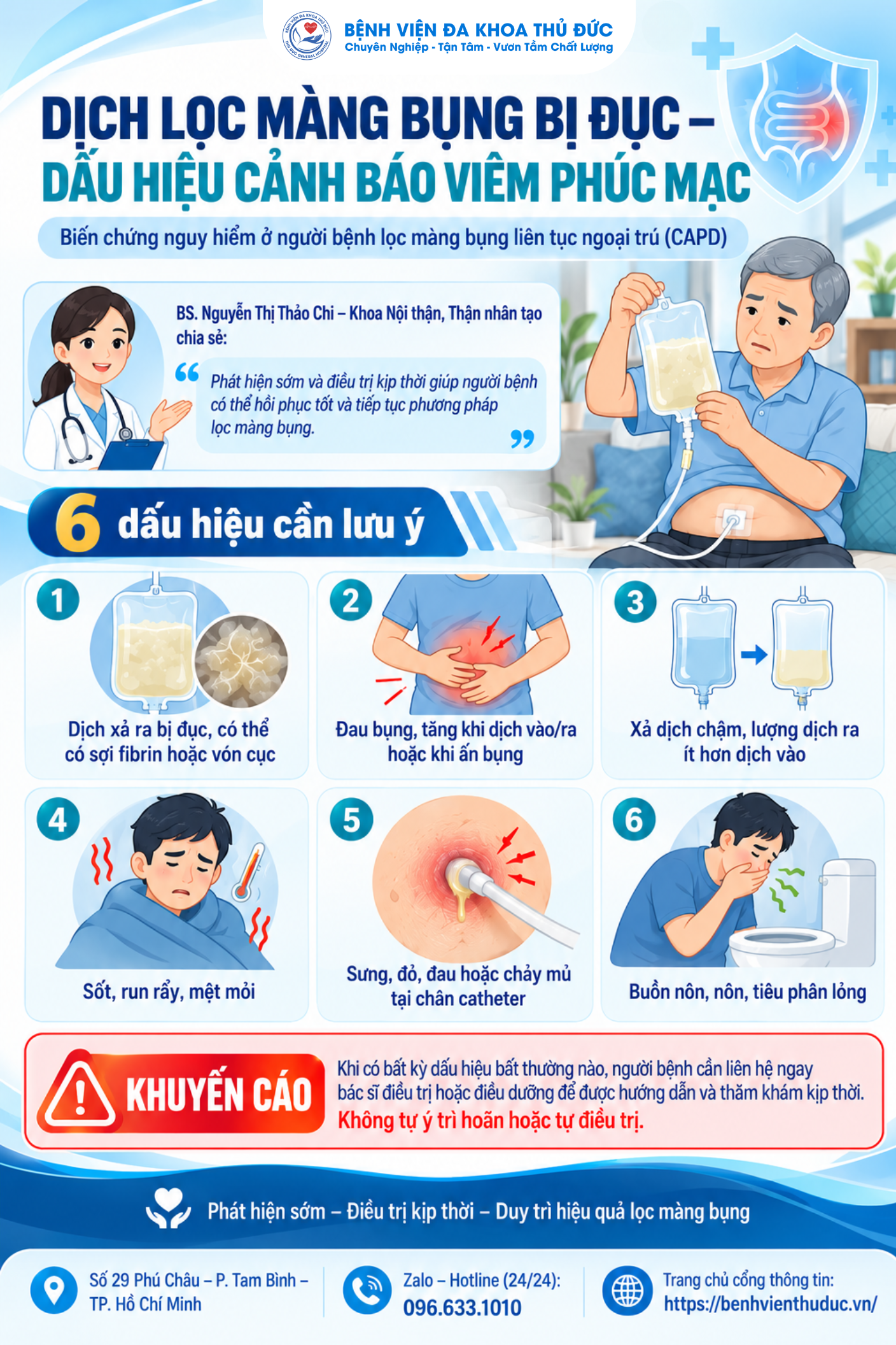 DỊCH LỌC MÀNG BỤNG BỊ ĐỤC – DẤU HIỆU CẢNH BÁO VIÊM PHÚC MẠC KHÔNG NÊN BỎ QUA