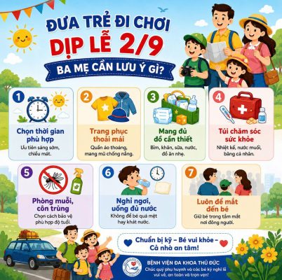 ĐƯA TRẺ ĐI CHƠI DỊP LỄ: BA MẸ CẦN LƯU Ý GÌ?