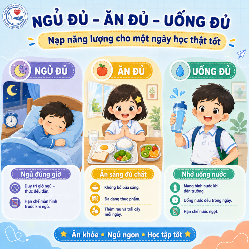 HÀNH TRANG SỨC KHỎE CHO TRẺ TRƯỚC THỀM NĂM HỌC MỚI