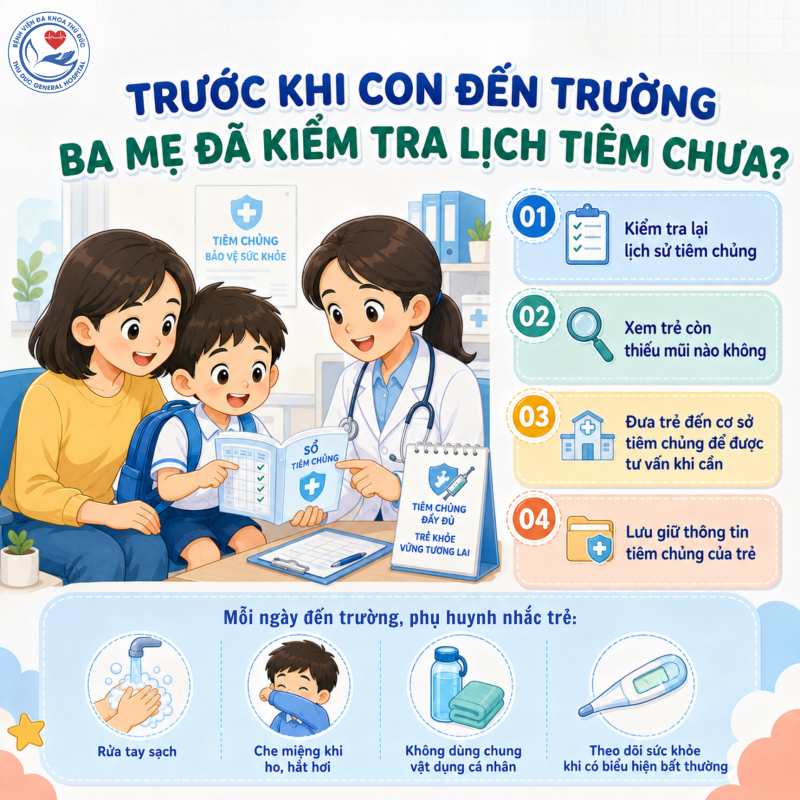 HÀNH TRANG SỨC KHỎE CHO TRẺ TRƯỚC THỀM NĂM HỌC MỚI