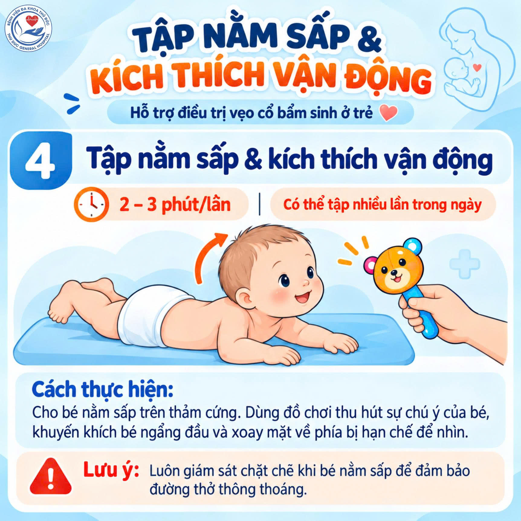 HƯỚNG DẪN MASSAGE VÀ KÉO GIÃN CƠ ỨC ĐÒN CHŨM HỖ TRỢ ĐIỀU TRỊ VẸO CỔ BẨM SINH Ở TRẺ