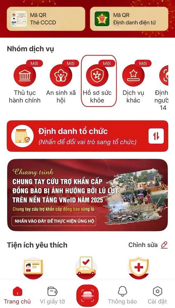 HƯỚNG DẪN TRA CỨU SỔ SỨC KHỎE ĐIỆN TỬ TRÊN ỨNG DỤNG VNeID