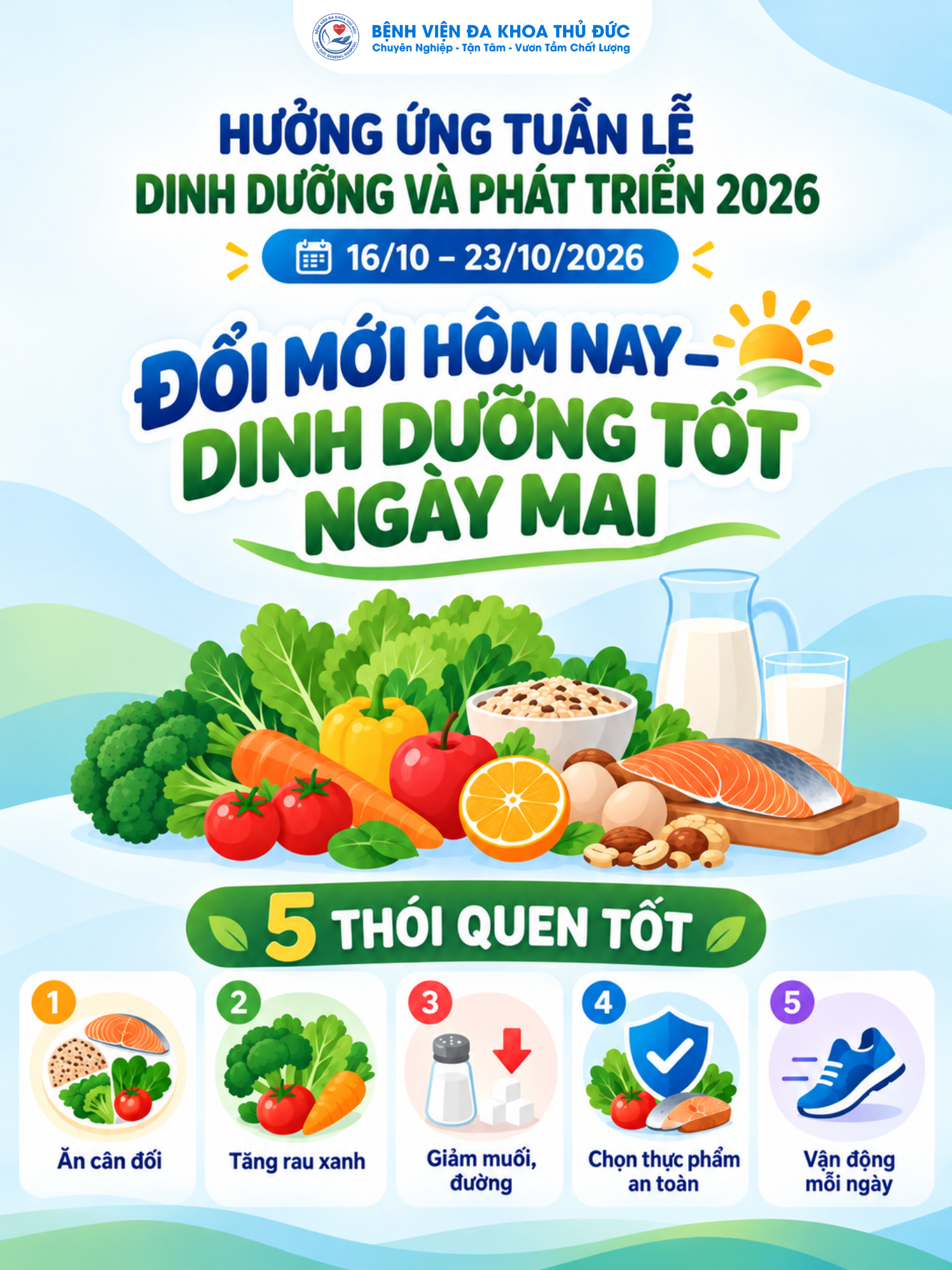 HƯỞNG ỨNG TUẦN LỄ “DINH DƯỠNG VÀ PHÁT TRIỂN” NĂM 2026