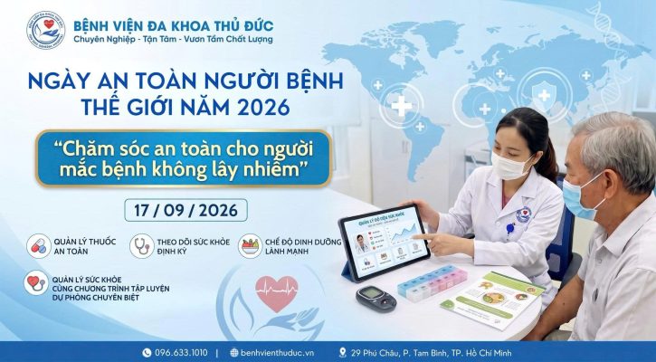 NGÀY AN TOÀN NGƯỜI BỆNH THẾ GIỚI NĂM 2026: CHĂM SÓC AN TOÀN SUỐT ĐỜI