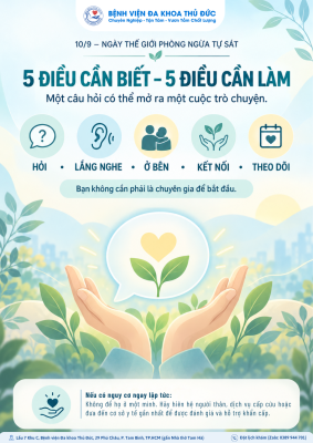 NGÀY THẾ GIỚI PHÒNG NGỪA TỰ SÁT 10/9: NHẬN DIỆN SỚM – LẮNG NGHE ĐÚNG – KẾT NỐI KỊP THỜI